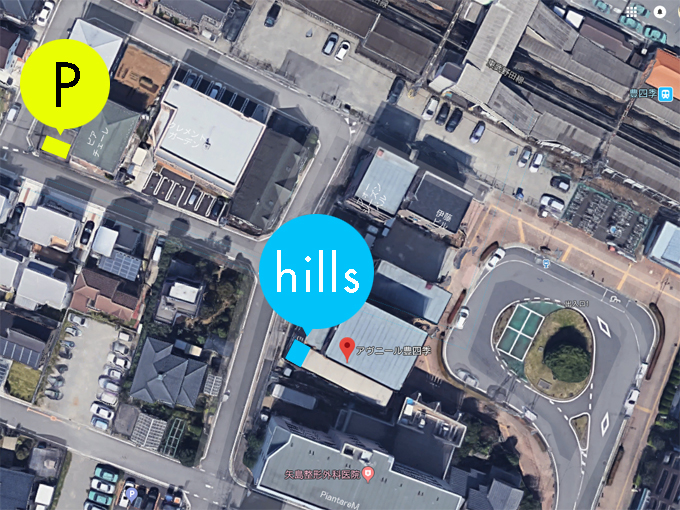 hills駐車場